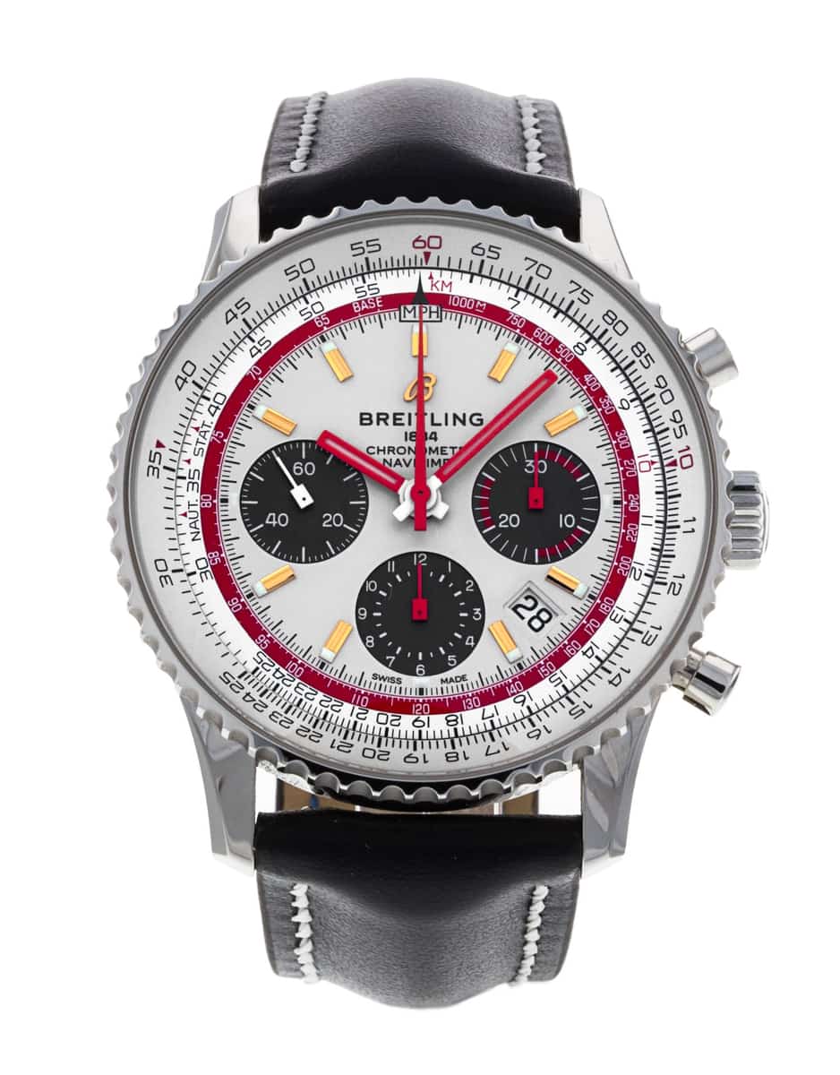 Breitling Navitimer B01 Chronograph 43 White Baton Dial